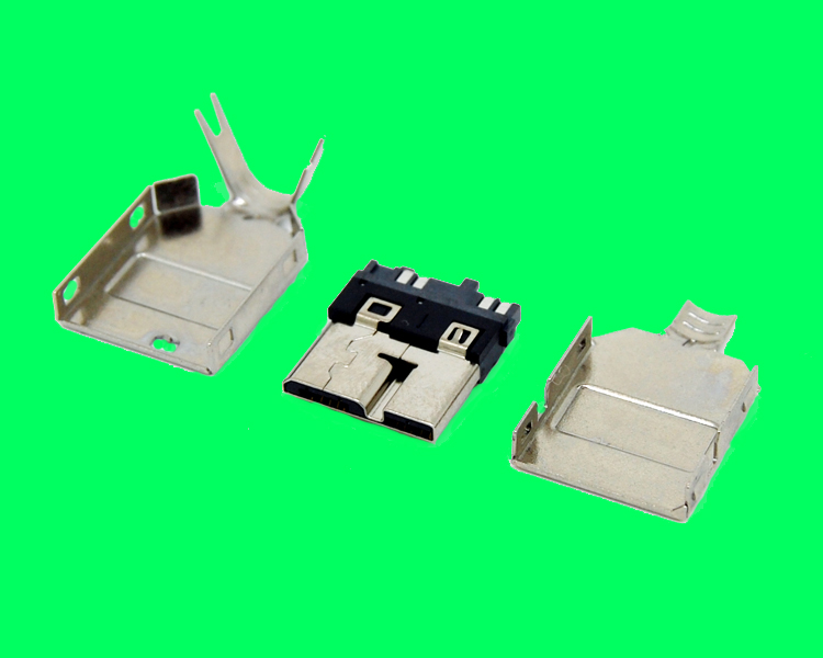 MICRO USB 3.0 B PLUG 超薄半通槽